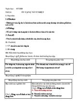 Giáo án Vật lí Lớp 6 - Tiết 24 Ôn tập sự nở vì nhiệt - Năm học 2019-2020